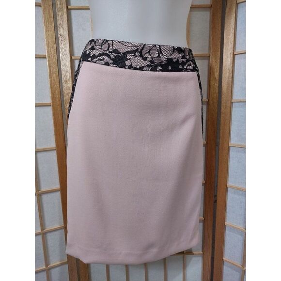 NWT Limited Sz 2 Lace Trim Pencil Skirt - Picture 1 of 10